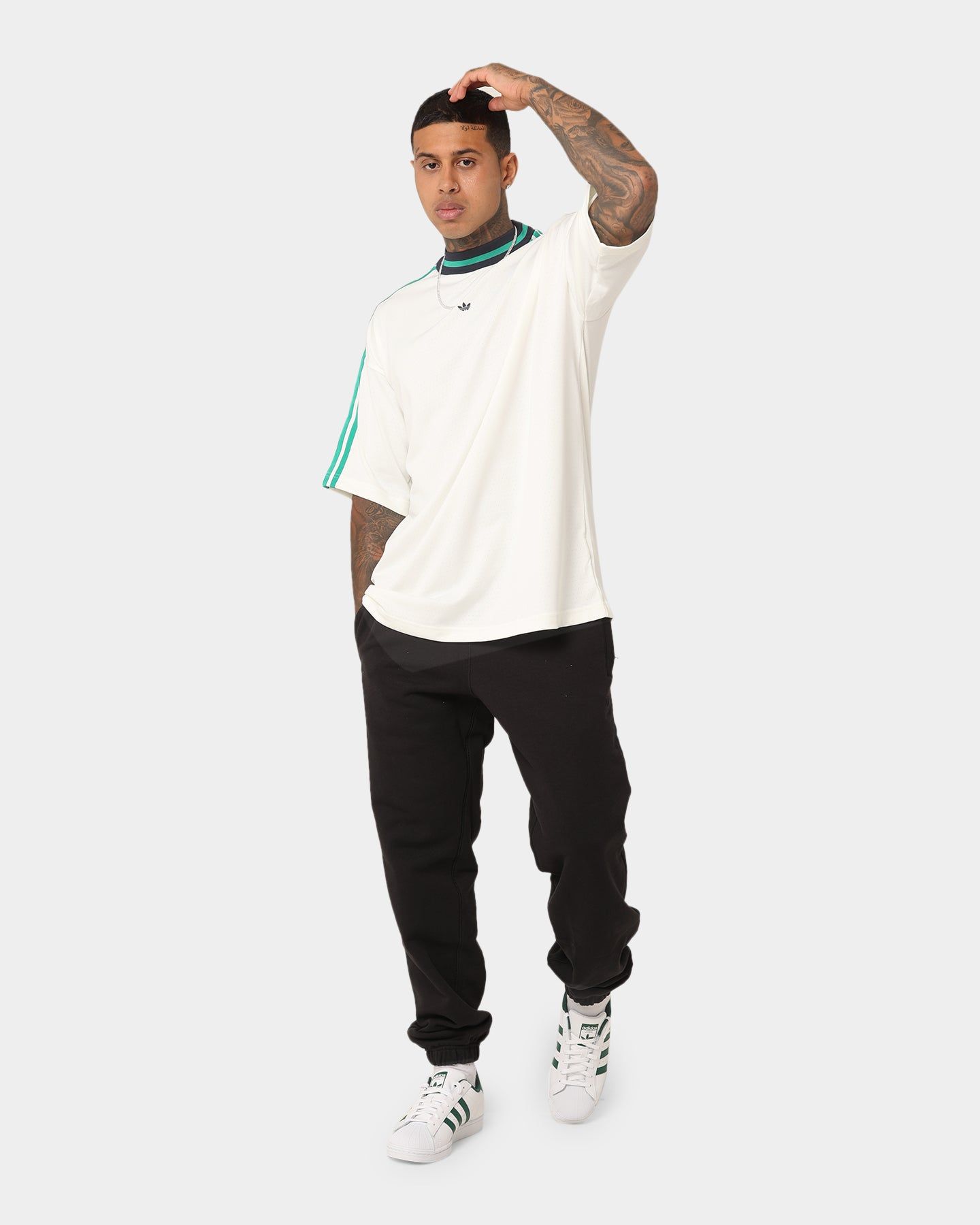 Adidas Contempo French Terry Sweat Pants Black sold by Culture Kings product image thumbnail 2