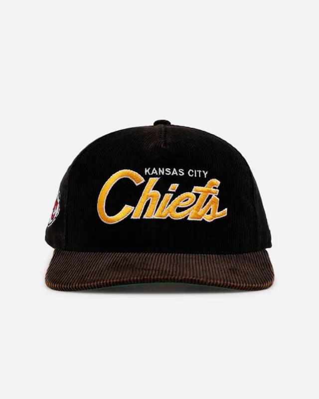 New Era Kansas City Chiefs 'Washed Black NFL Golfer' Corduroy Golfer Snapback Washed Black sold by Culture Kings
