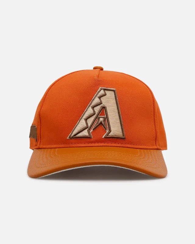 Pro Standard Arizona Diamondbacks 'Gramercy' Pinch Front Strapback Orange sold by Culture Kings