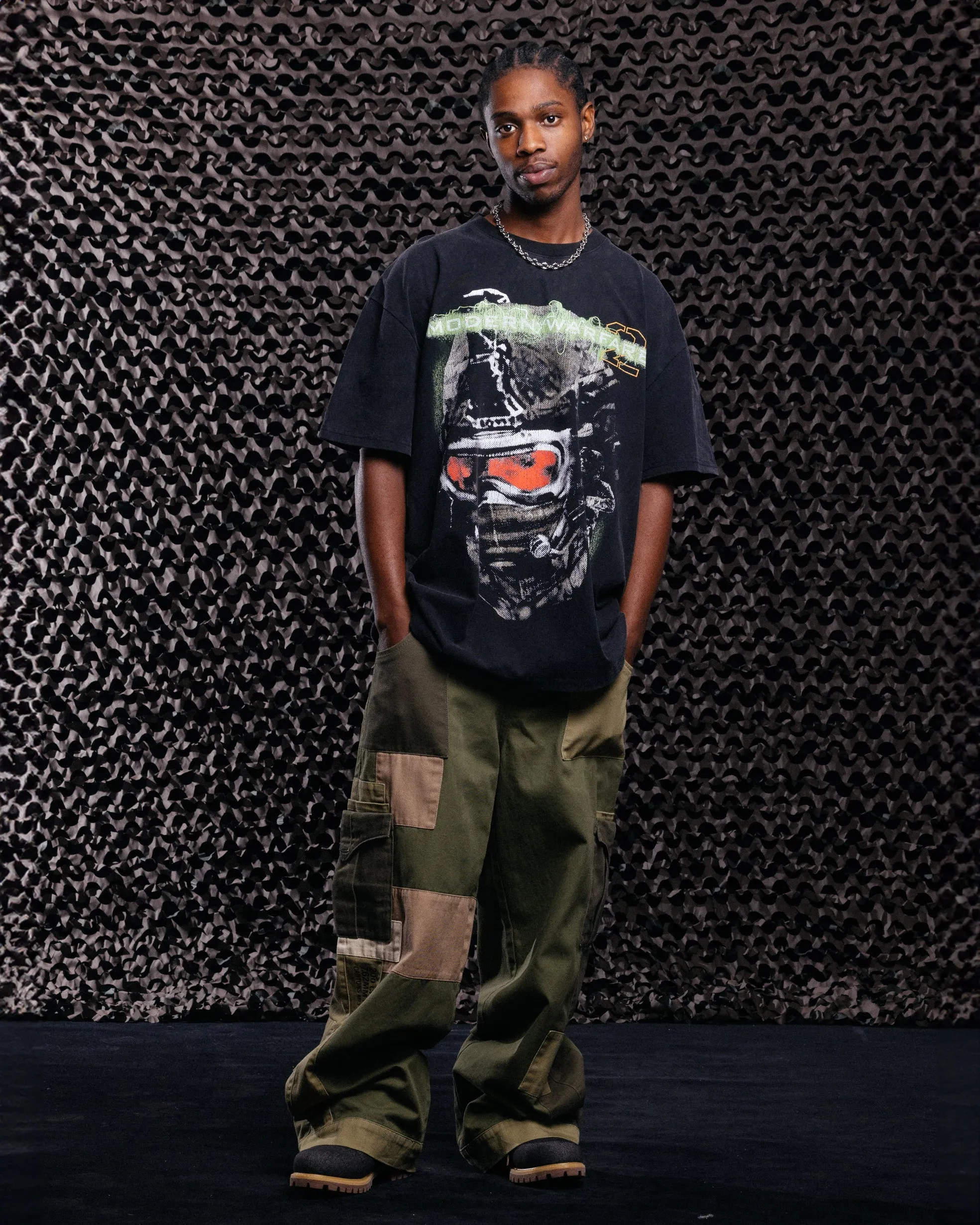 Goat Crew X Call Of Duty Modern Warfare 2 Vintage T-Shirt Black Acidwash sold by Culture Kings product image thumbnail 3