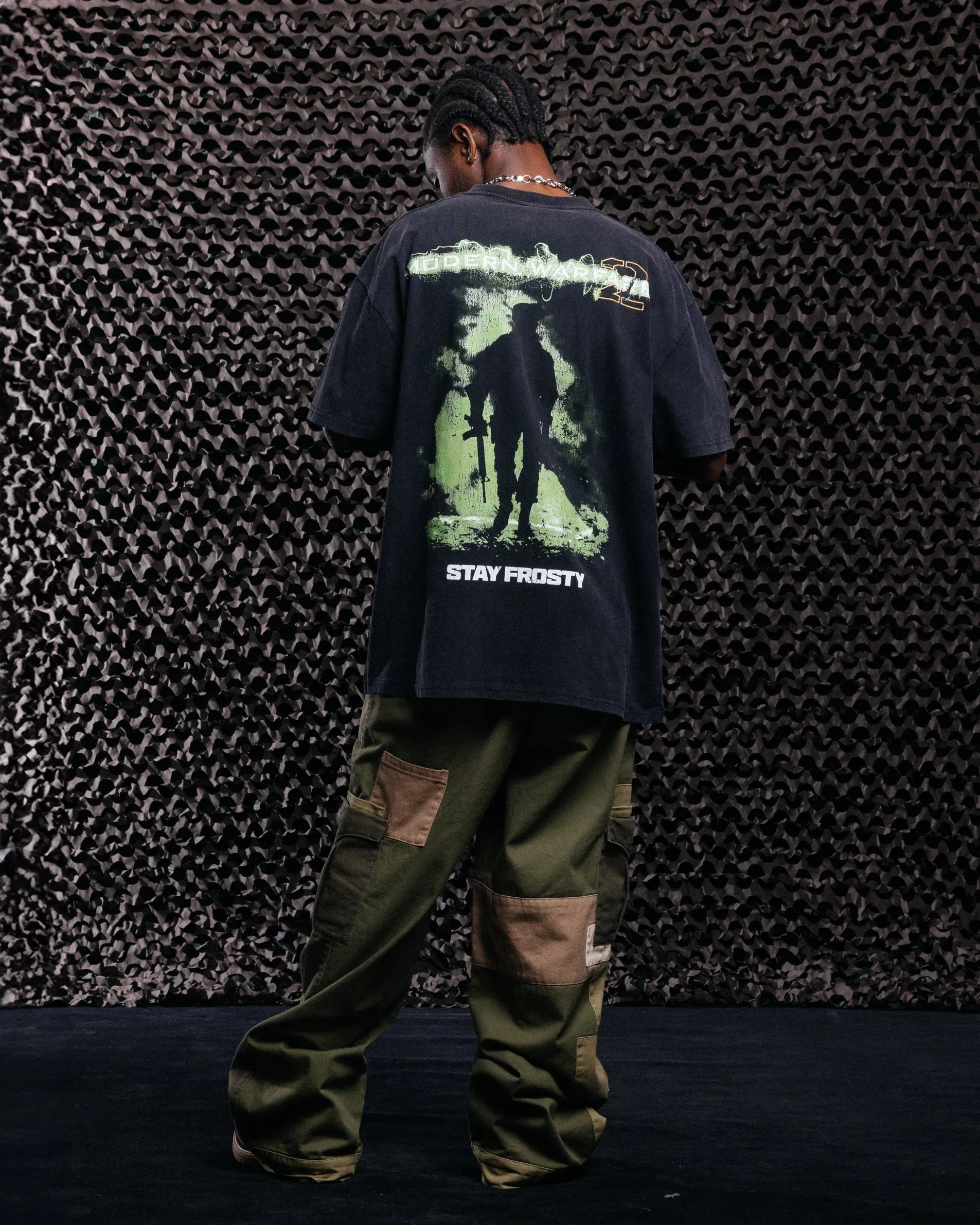 Goat Crew X Call Of Duty Modern Warfare 2 Vintage T-Shirt Black Acidwash sold by Culture Kings product image thumbnail 4