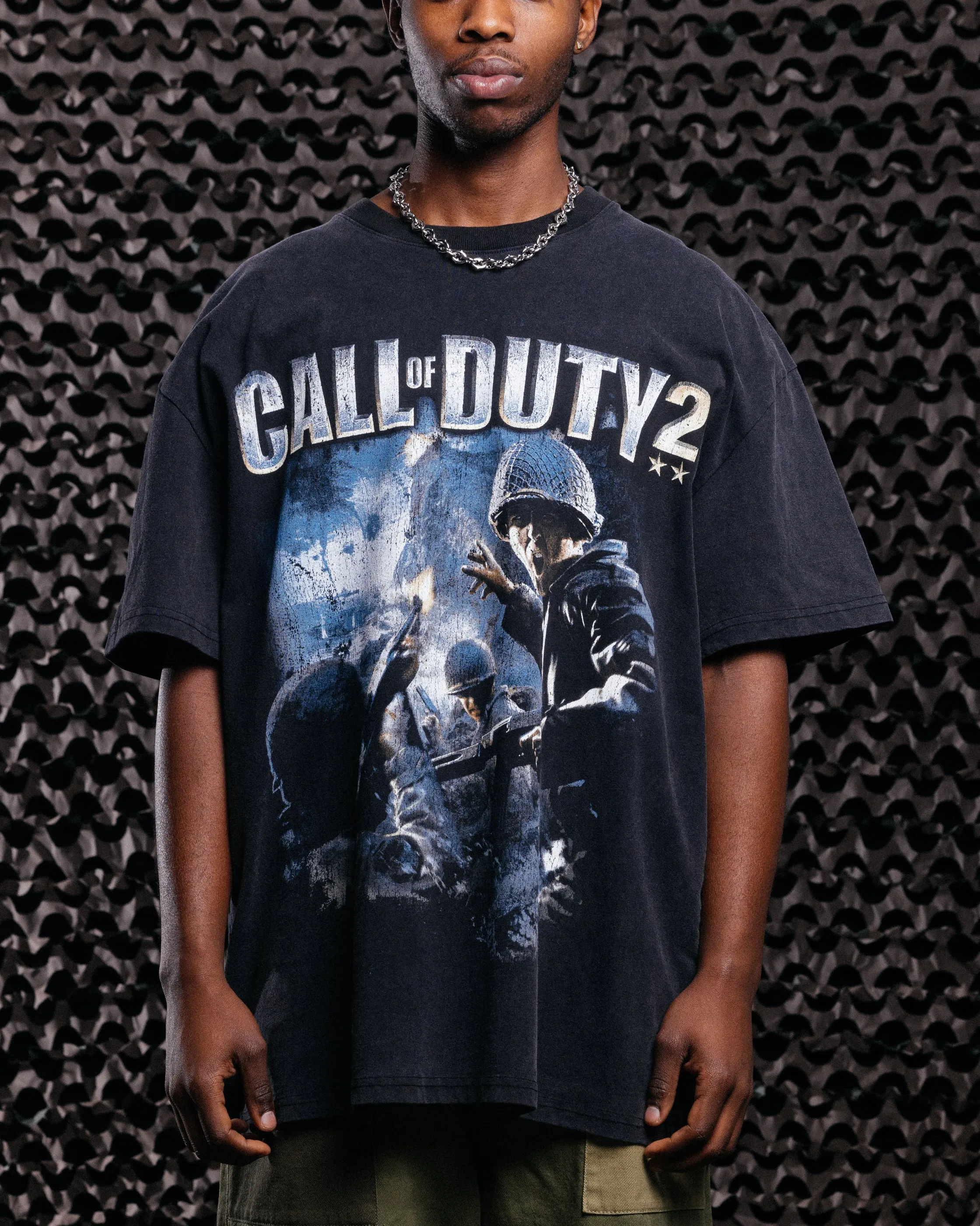Goat Crew X Call Of Duty Call Of Duty 2 Vintage T-Shirt Black Acidwash sold by Culture Kings