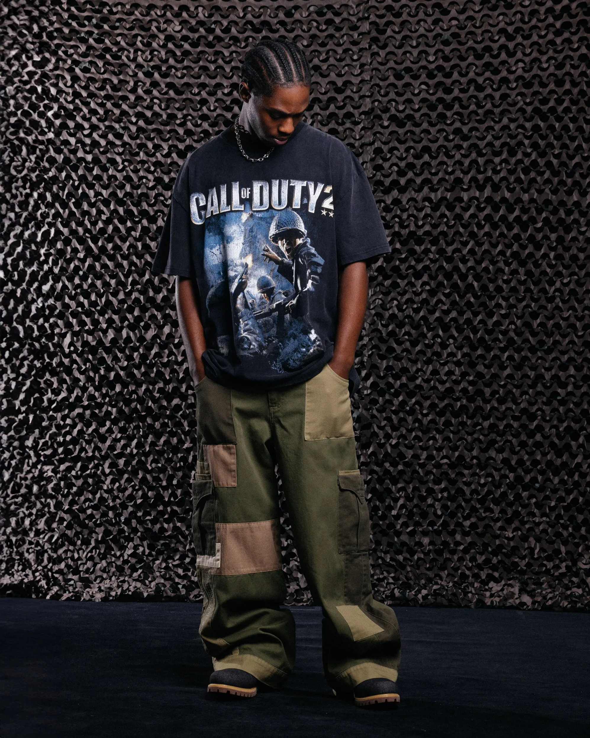 Goat Crew X Call Of Duty Call Of Duty 2 Vintage T-Shirt Black Acidwash sold by Culture Kings product image thumbnail 3