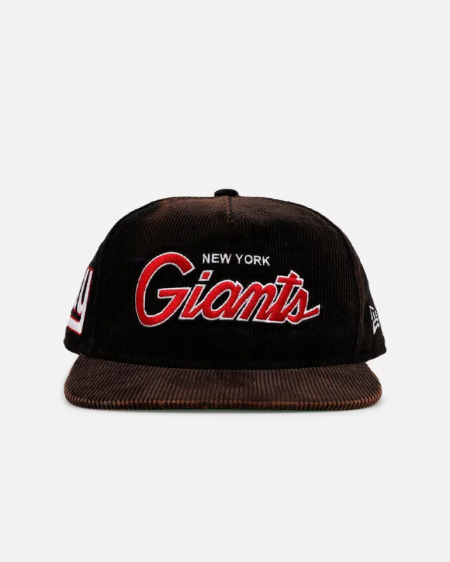 New Era New York Giants 'Washed Black NFL Golfer' Corduroy Golfer Snapback Washed Black sold by Culture Kings