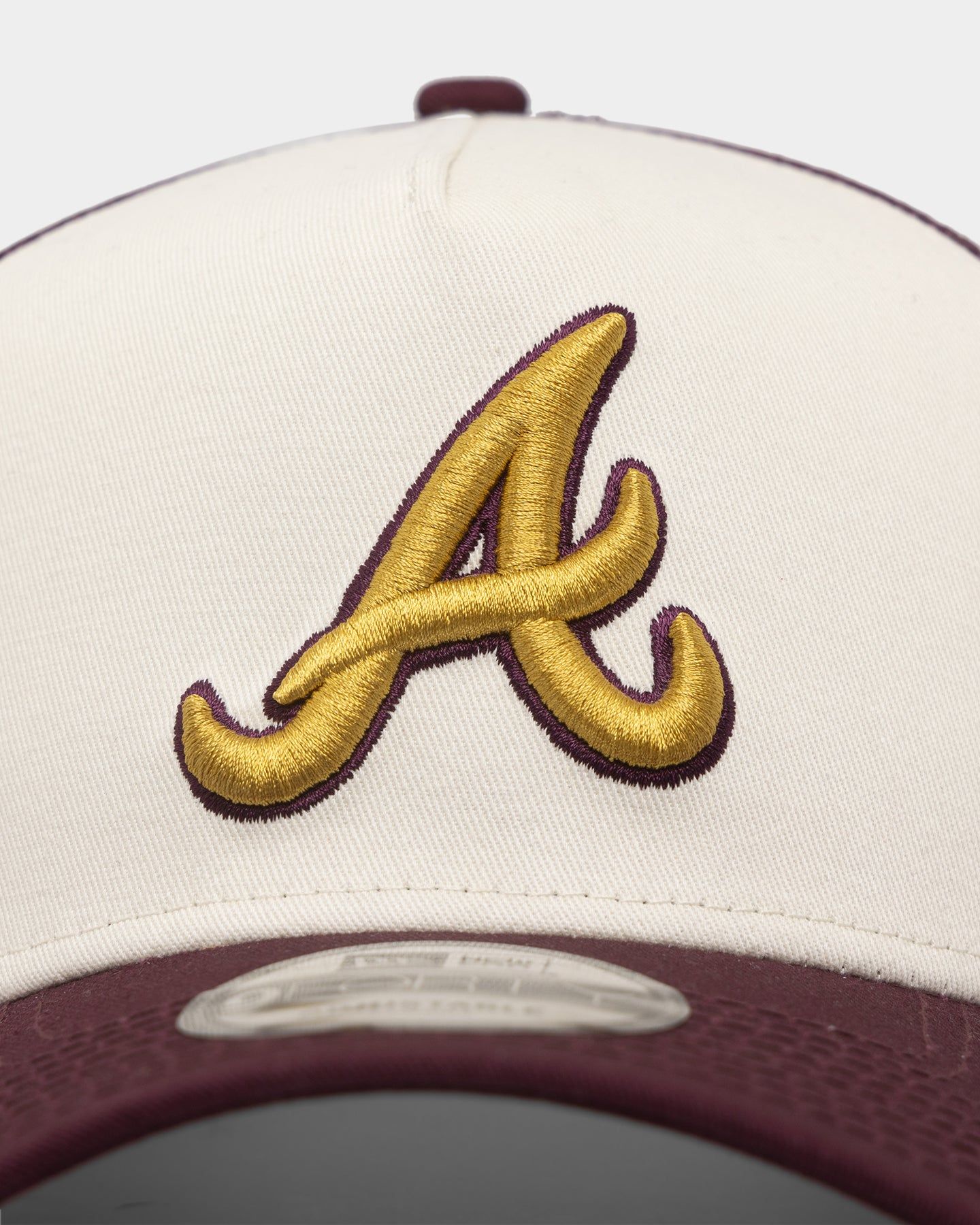 New Era Atlanta Braves 'Golden Port' 9FORTY A-Frame Snapback White/Maroon sold by Culture Kings product image thumbnail 5