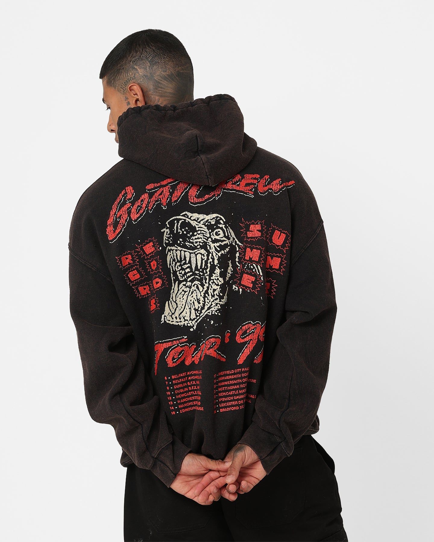 Goat Crew Goat Tour Hoodie Black Wash sold by Culture Kings product image thumbnail 2