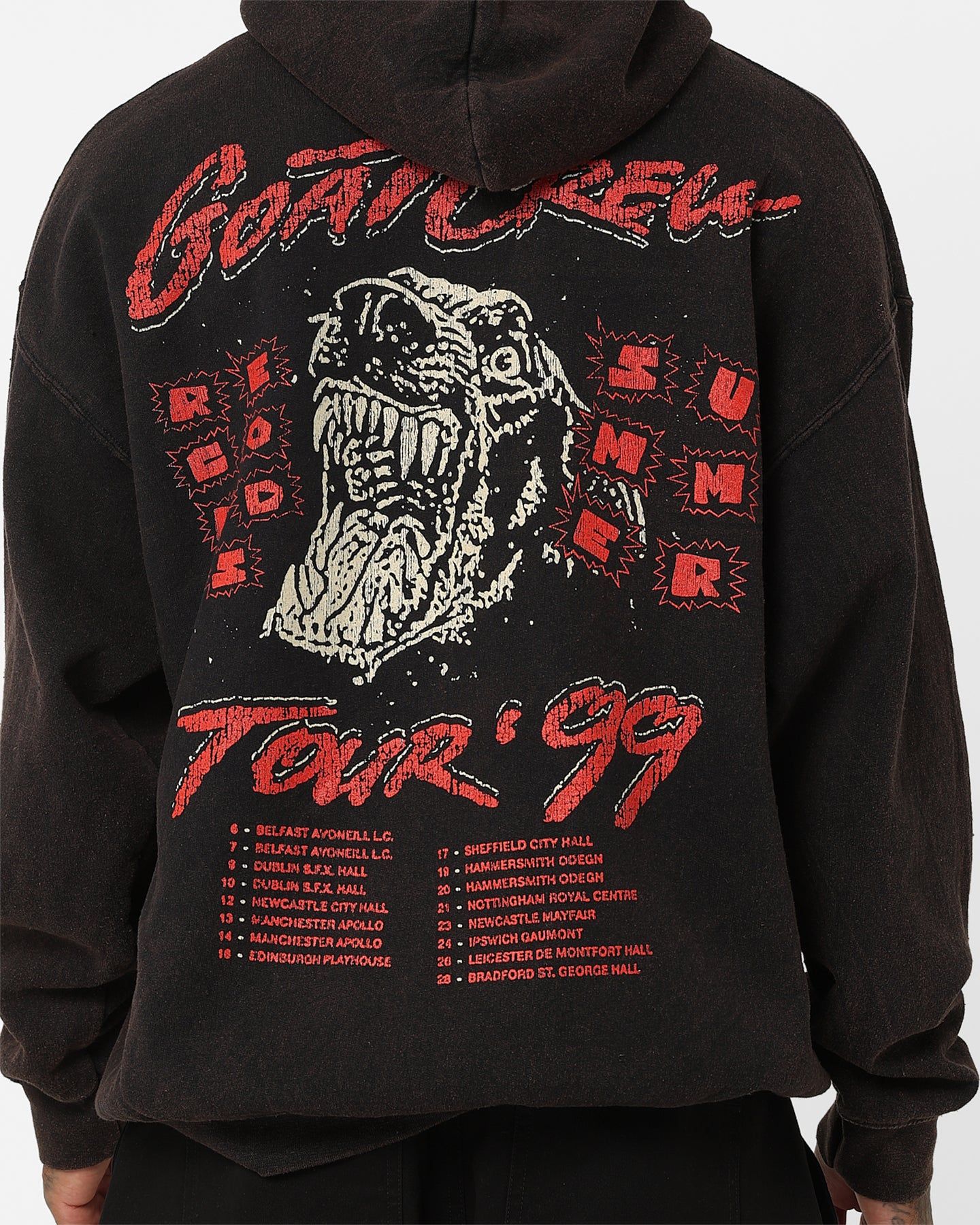 Goat Crew Goat Tour Hoodie Black Wash sold by Culture Kings product image thumbnail 5