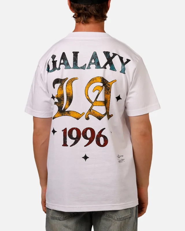 Mitchell & Ness X Los Angeles Galaxy X Culture Kings LA Wordmark T-Shirt White sold by Culture Kings