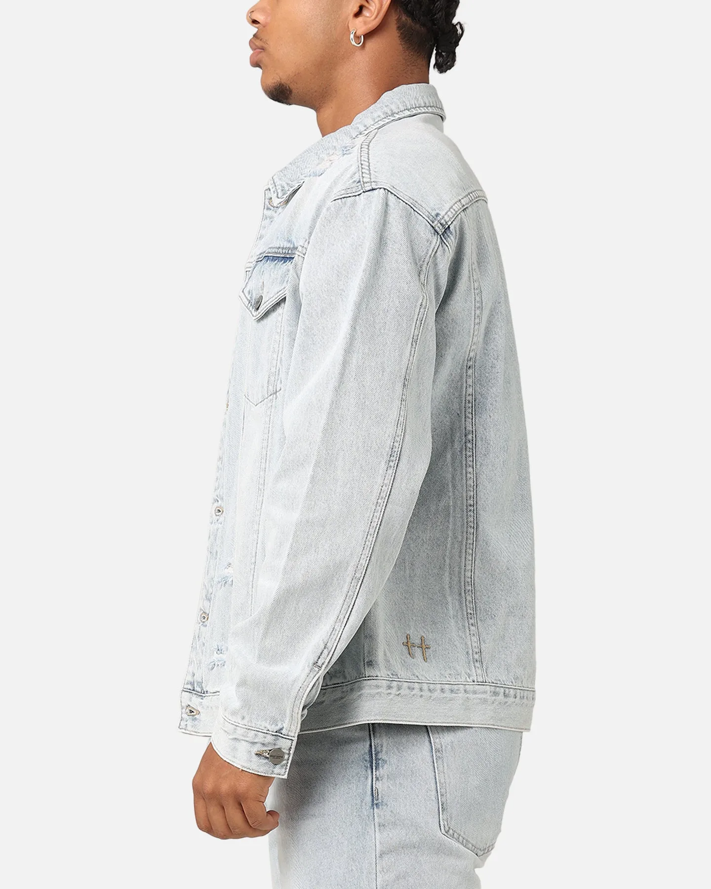 Saint Morta Denim Trucker Jacket Light Blue Denim sold by Culture Kings product image thumbnail 5