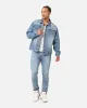 Saint Morta Denim Trucker Jacket Mid Blue Denim sold by Culture Kings