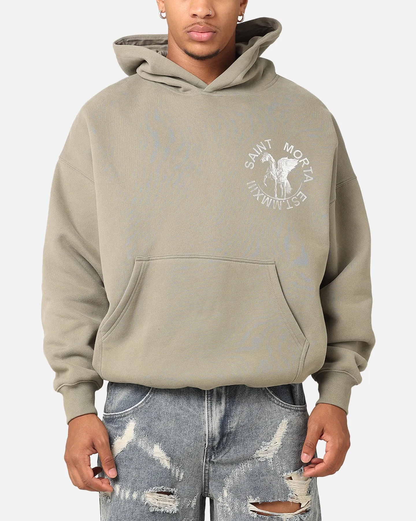 Saint Morta Pegasus Premium Hoodie Khaki sold by Culture Kings product image thumbnail 2