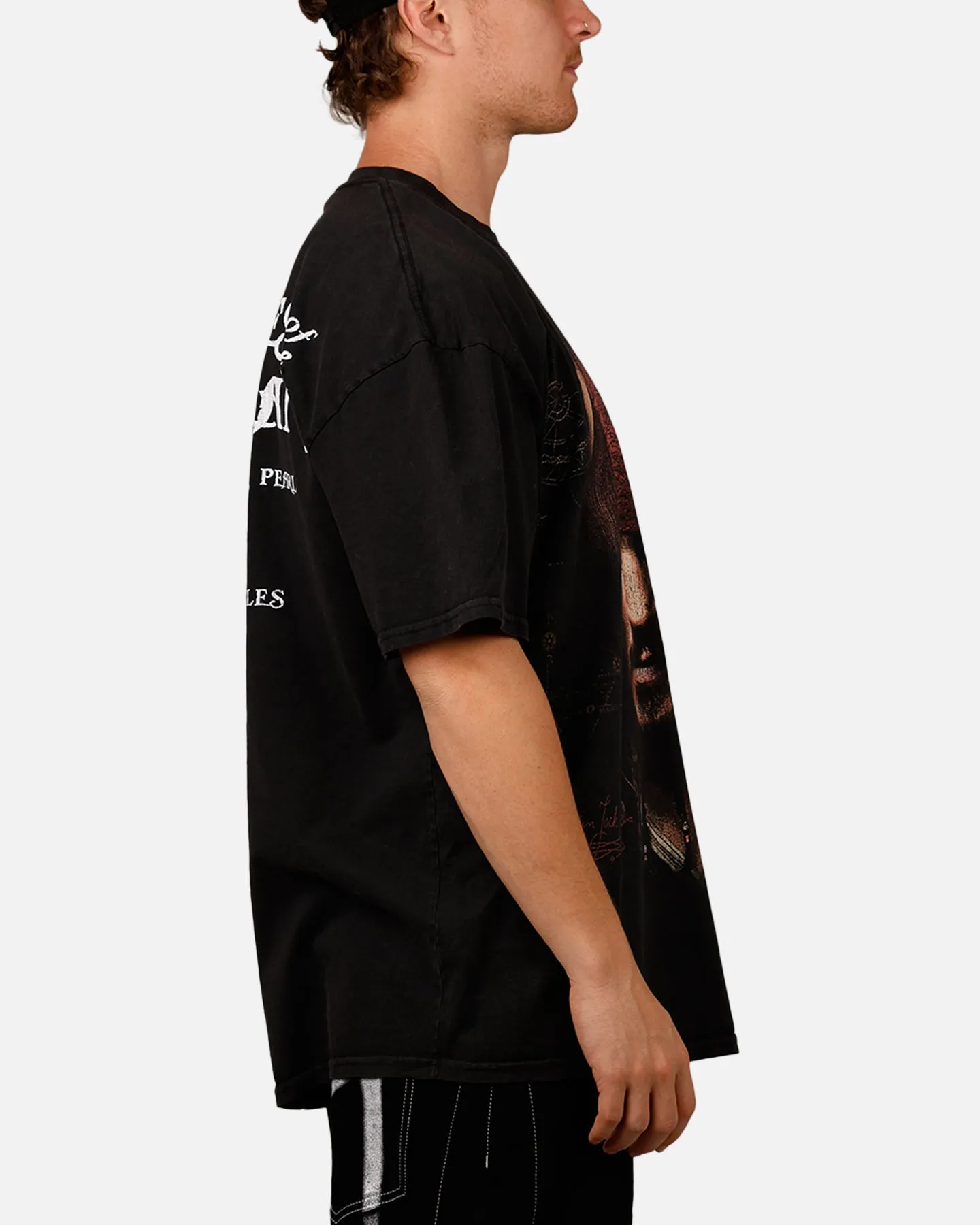 Goat Crew Disney Pirates Of The Caribbean Jack Sparrow Vintage T-Shirt Black Acidwash sold by Culture Kings product image thumbnail 4