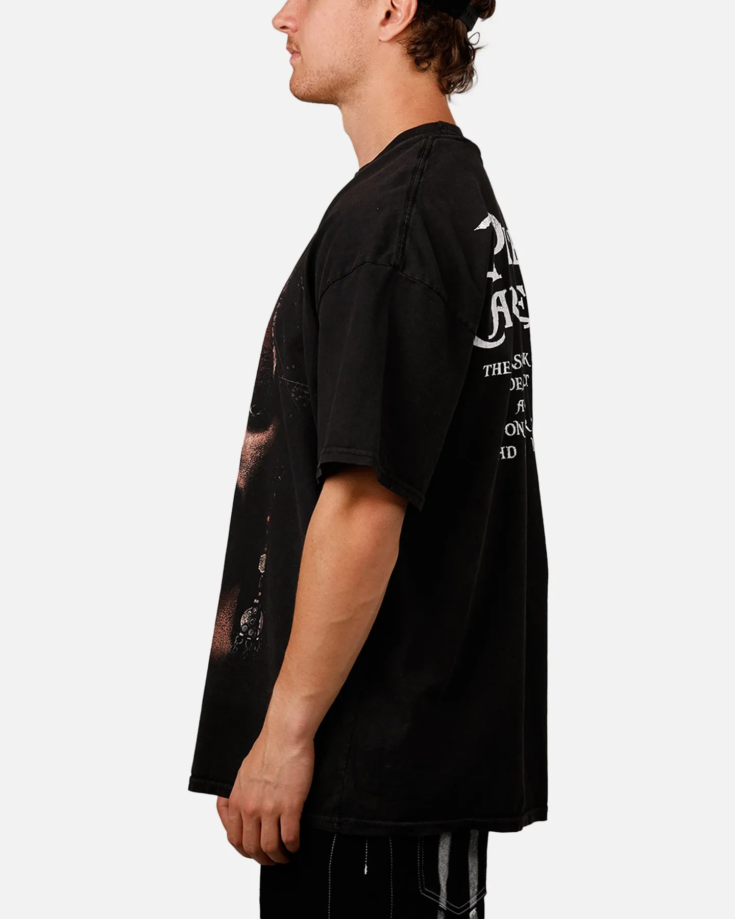 Goat Crew Disney Pirates Of The Caribbean Jack Sparrow Vintage T-Shirt Black Acidwash sold by Culture Kings product image thumbnail 5