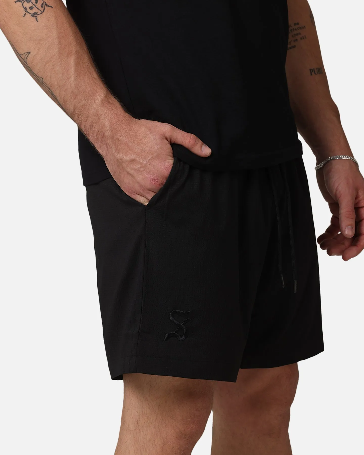 Saint Morta Gothic Walk Shorts Black sold by Culture Kings product image thumbnail 3
