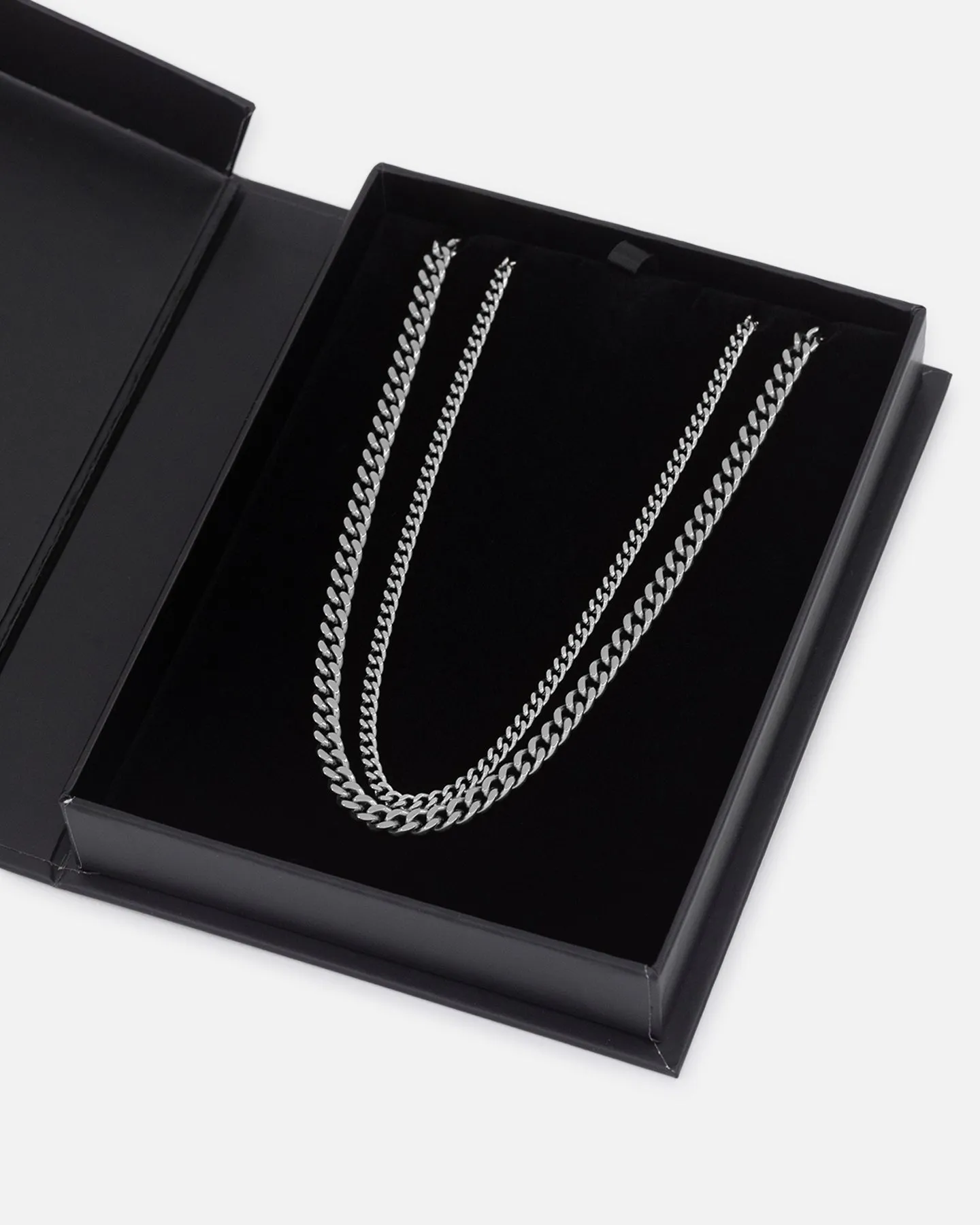 Saint Morta Duo Cuban Chain Set White Gold sold by Culture Kings product image thumbnail 2