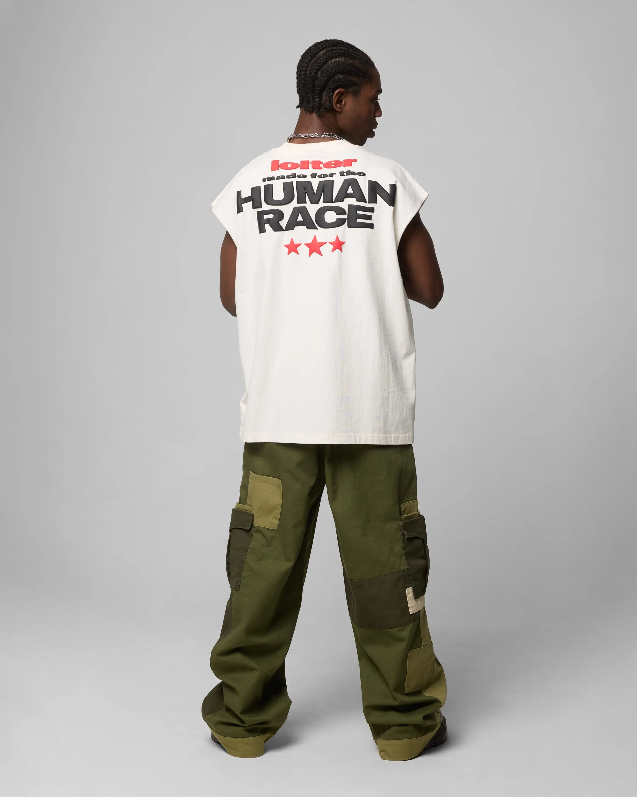 Loiter Celestial Muscle T-Shirt Off White sold by Culture Kings product image thumbnail 4