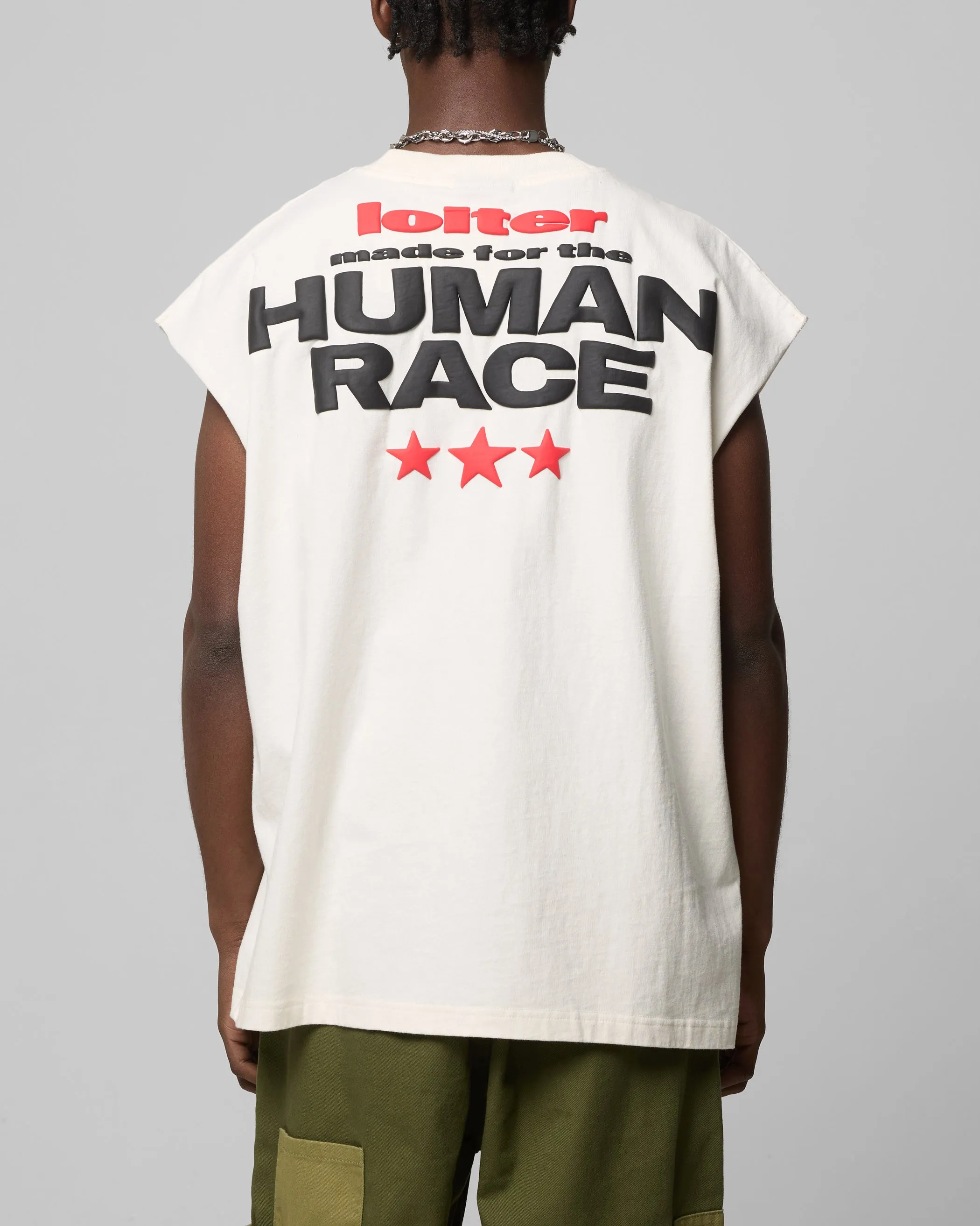 Loiter Celestial Muscle T-Shirt Off White sold by Culture Kings product image thumbnail 2