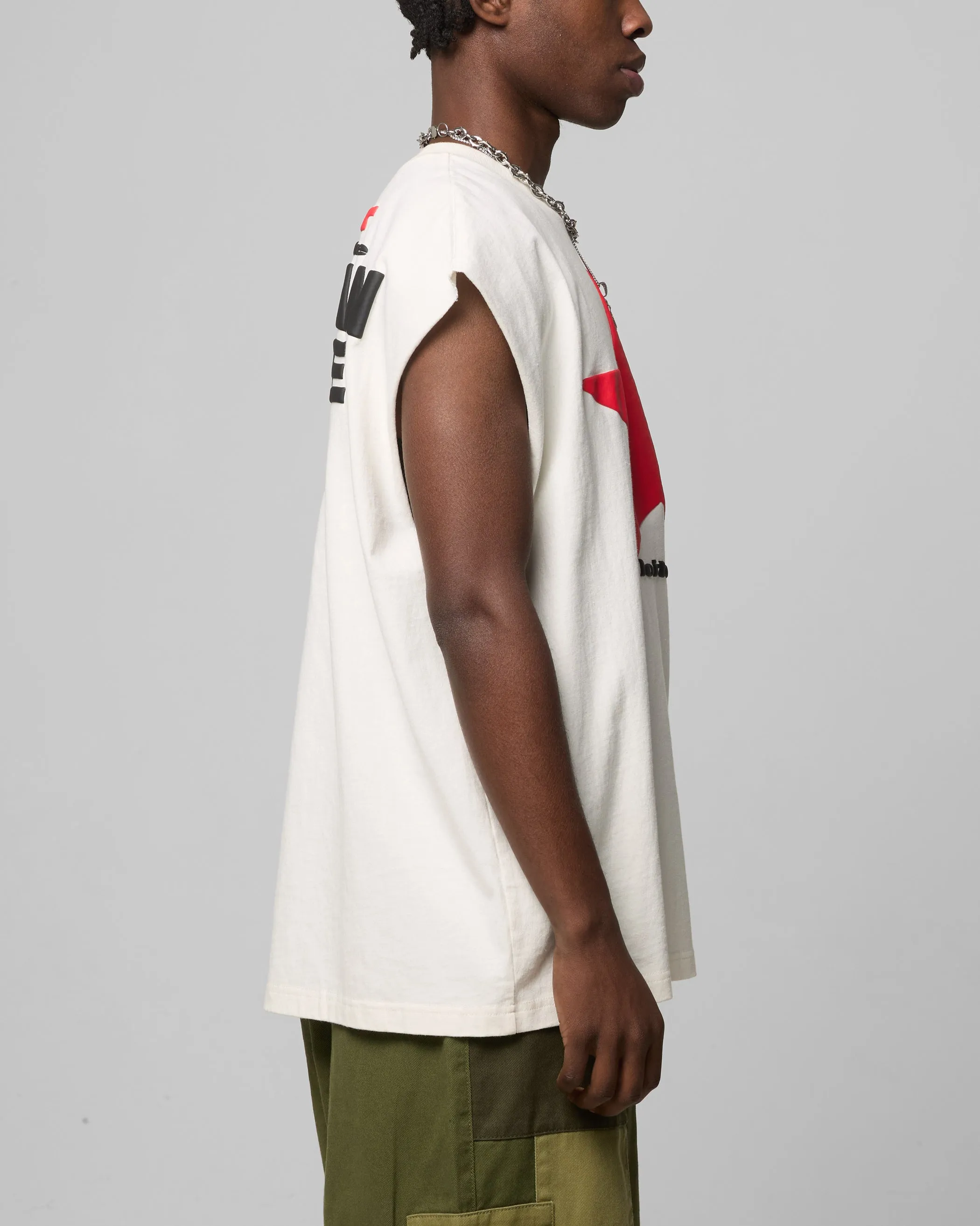 Loiter Celestial Muscle T-Shirt Off White sold by Culture Kings product image thumbnail 5