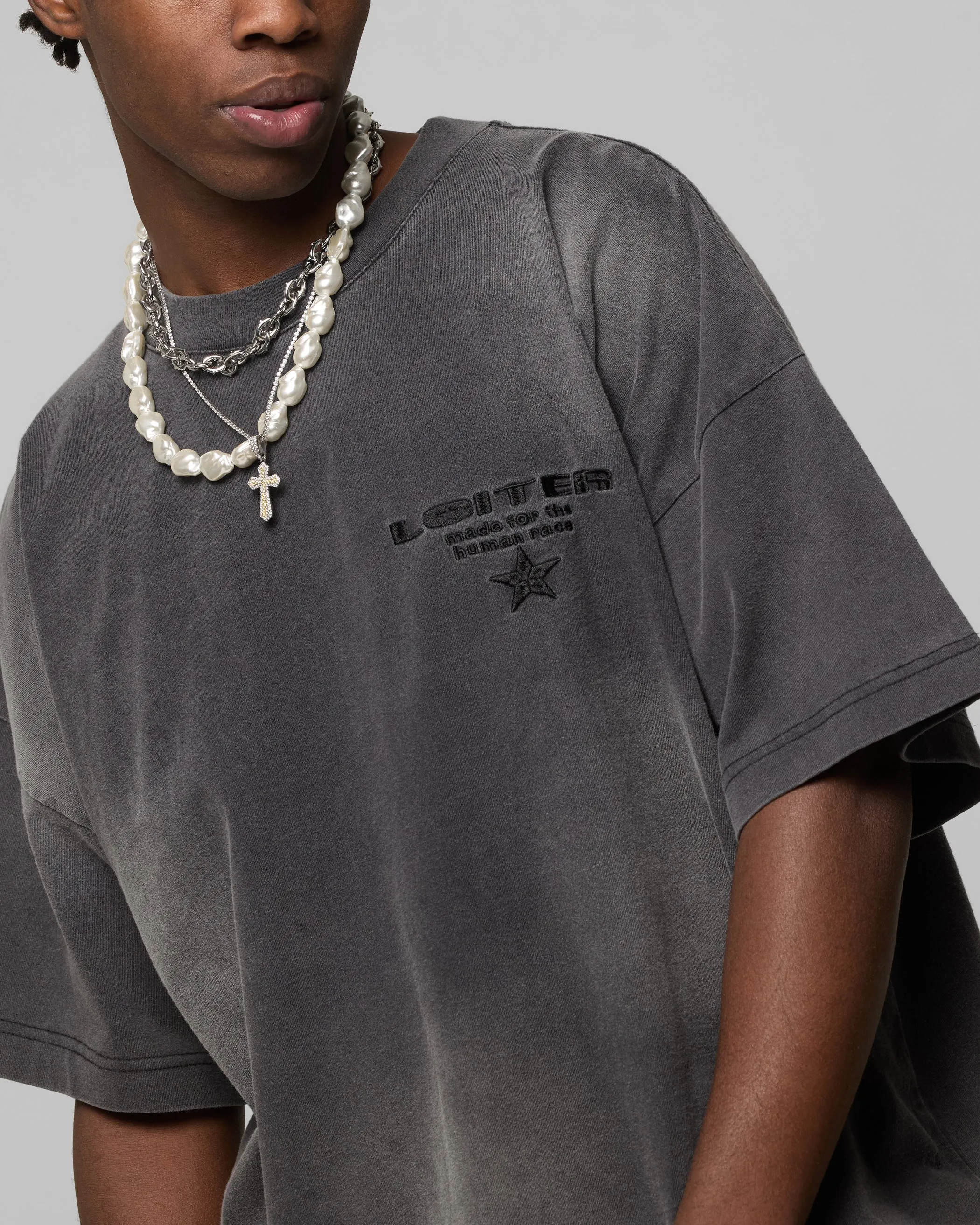 Loiter Celestial T-Shirt Charcoal sold by Culture Kings product image thumbnail 5