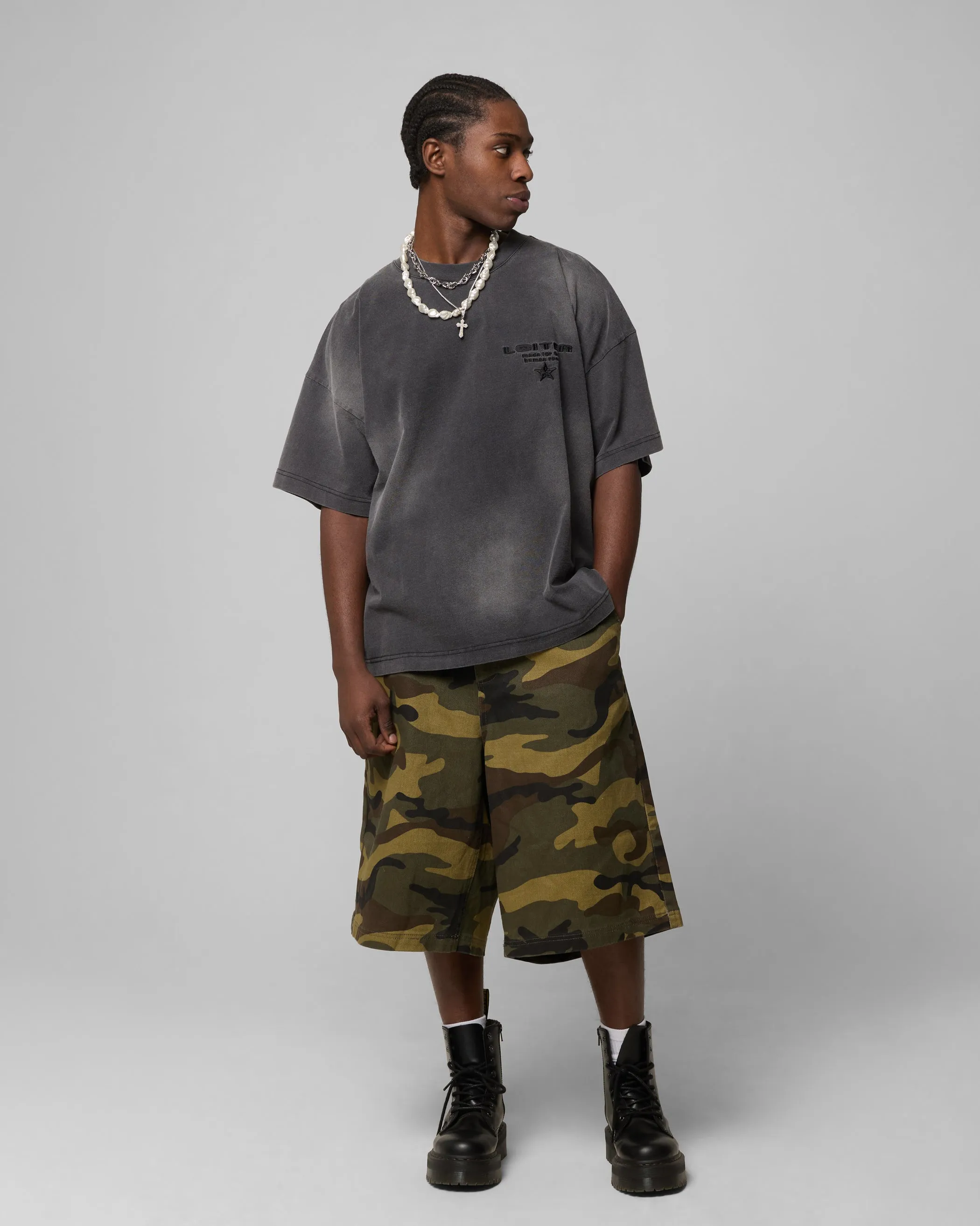 Loiter Celestial T-Shirt Charcoal sold by Culture Kings product image thumbnail 3