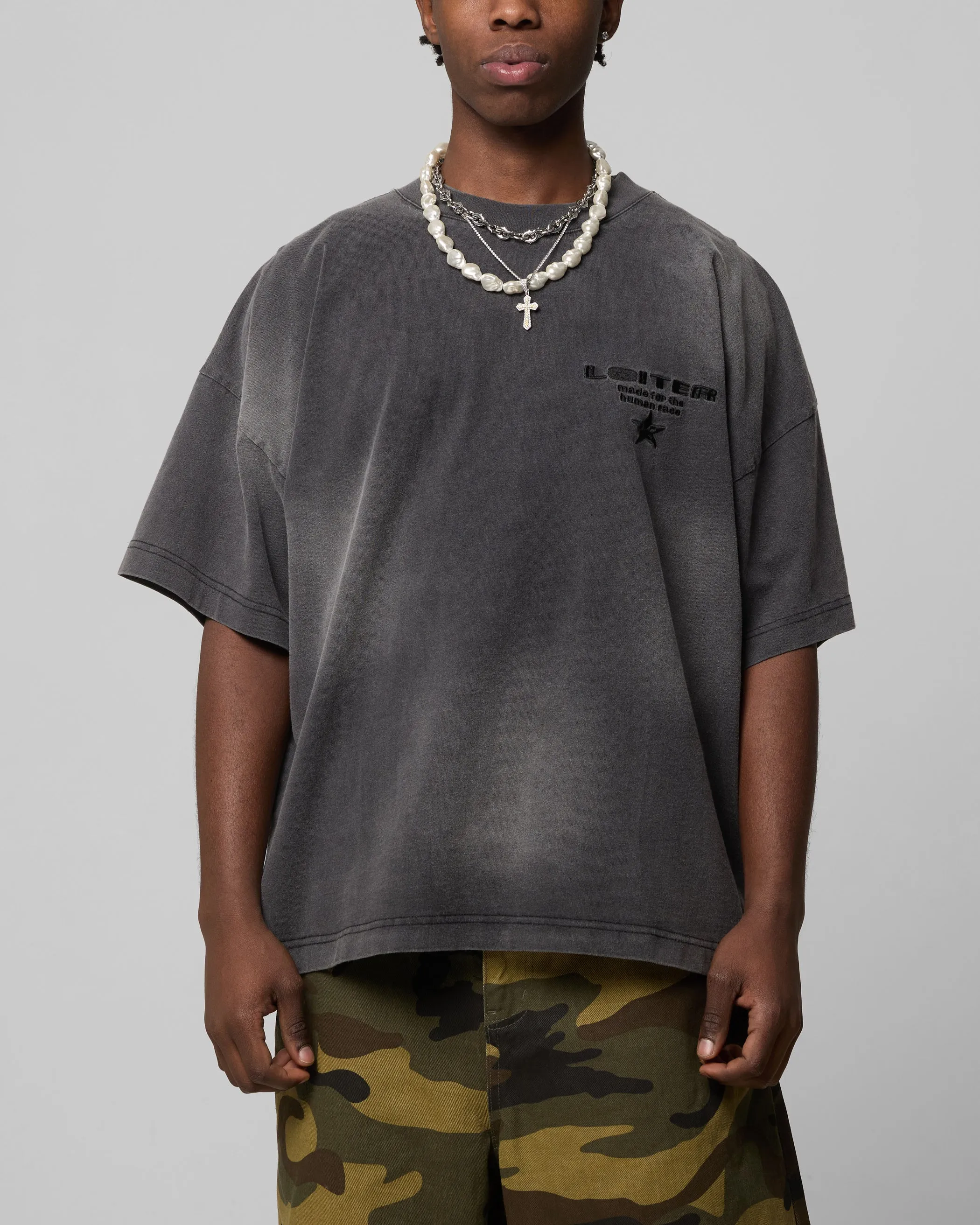 Loiter Celestial T-Shirt Charcoal sold by Culture Kings