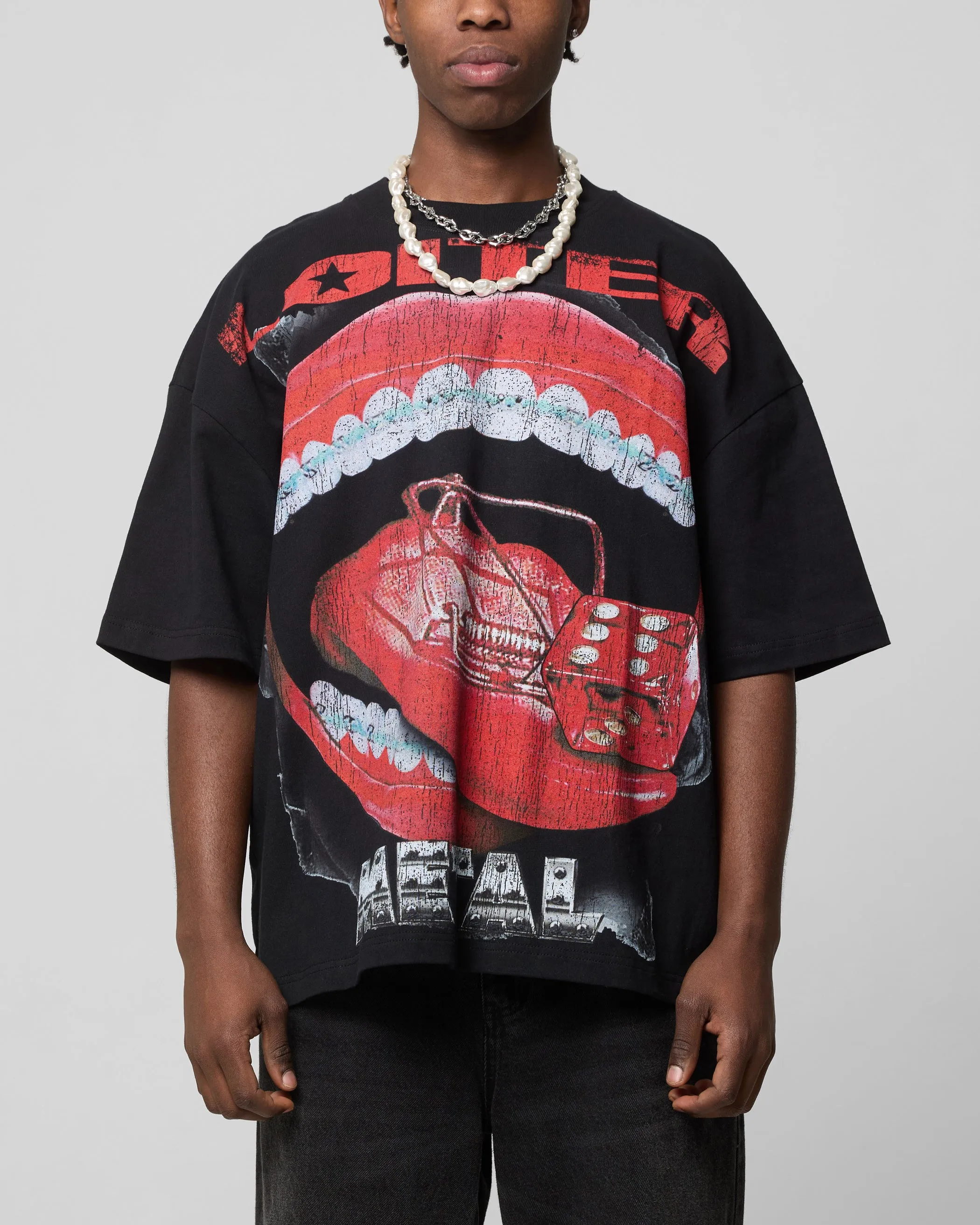Loiter Metal Mouth T-Shirt Vintage Black sold by Culture Kings