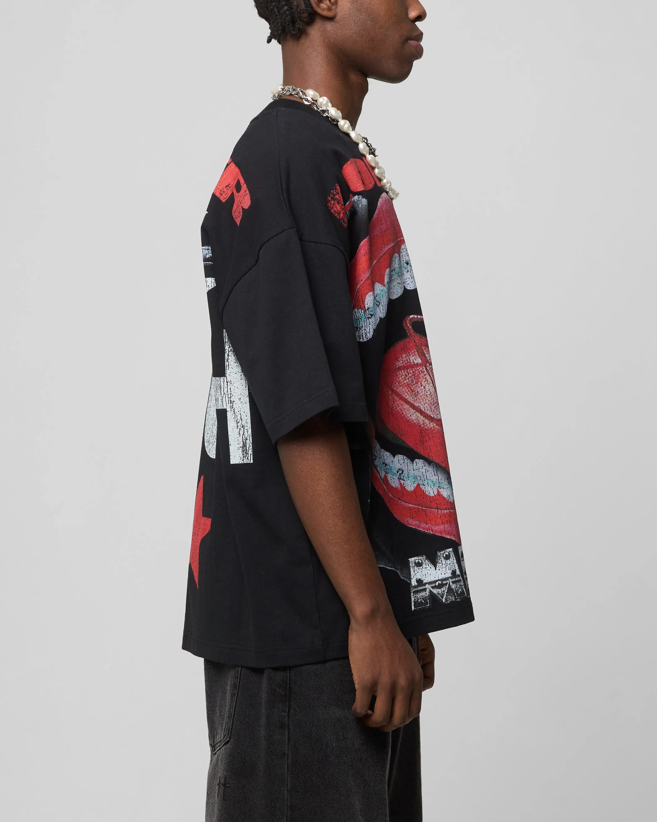 Loiter Metal Mouth T-Shirt Vintage Black sold by Culture Kings product image thumbnail 5