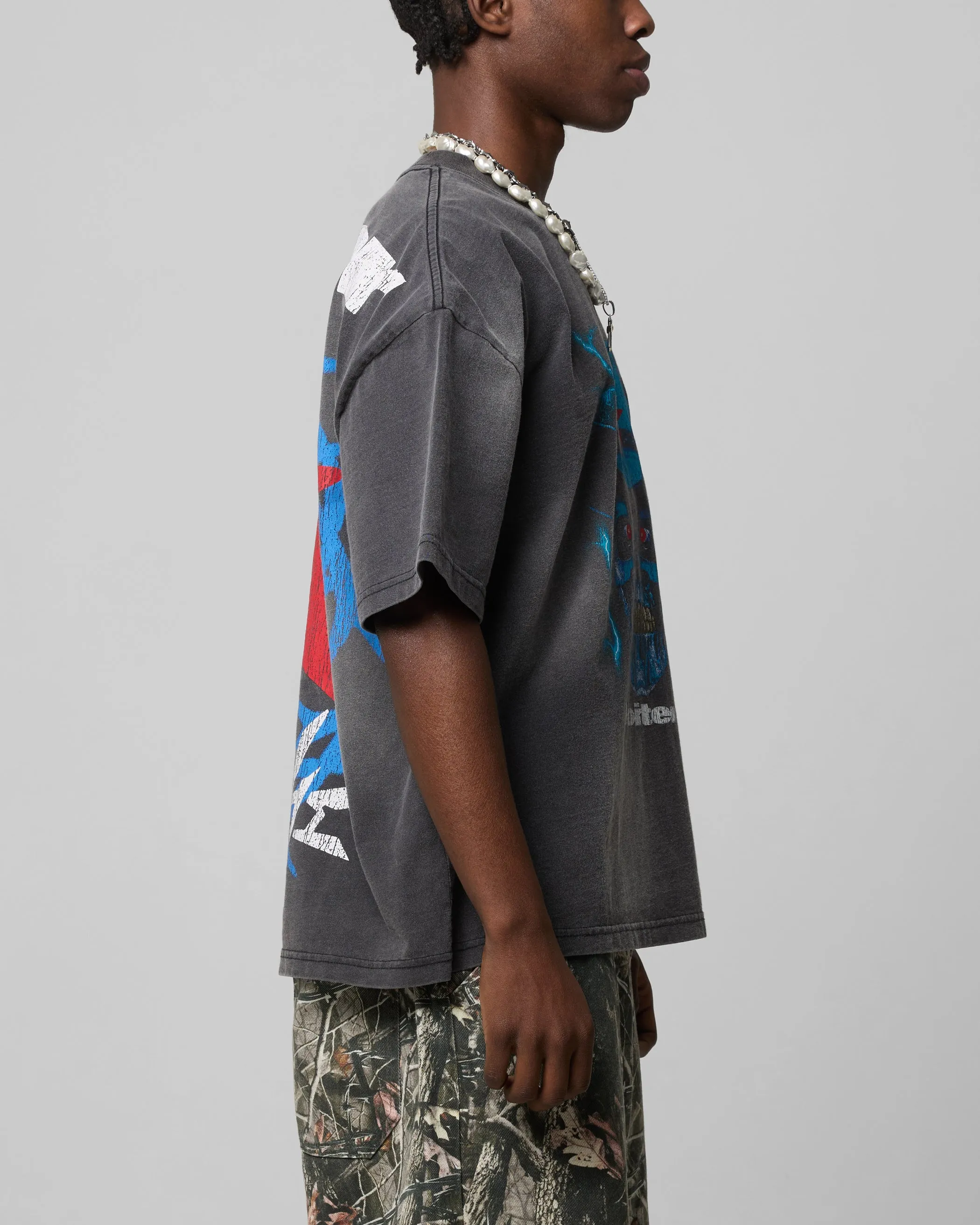 Loiter Chrome Cowboy T-Shirt Vintage Charcoal sold by Culture Kings product image thumbnail 4