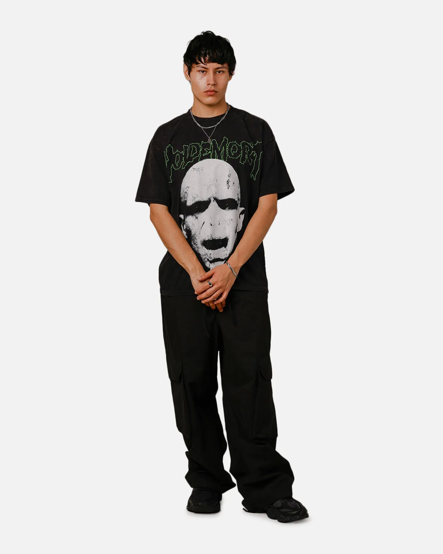 Goat Crew X Harry Potter Lord Voldemort Vintage T-Shirt Black Acidwash sold by Culture Kings product image thumbnail 3