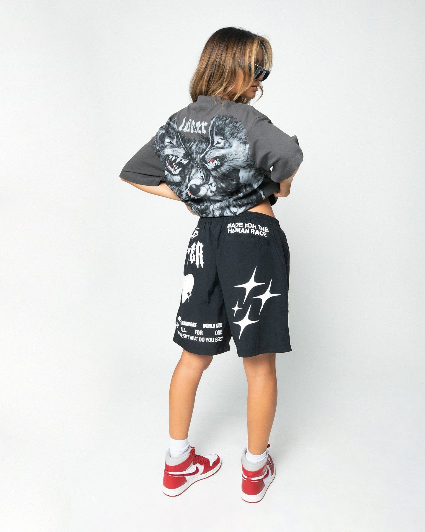 Loiter Wolf Pack Vintage T-Shirt Charcoal sold by Culture Kings product image thumbnail 5