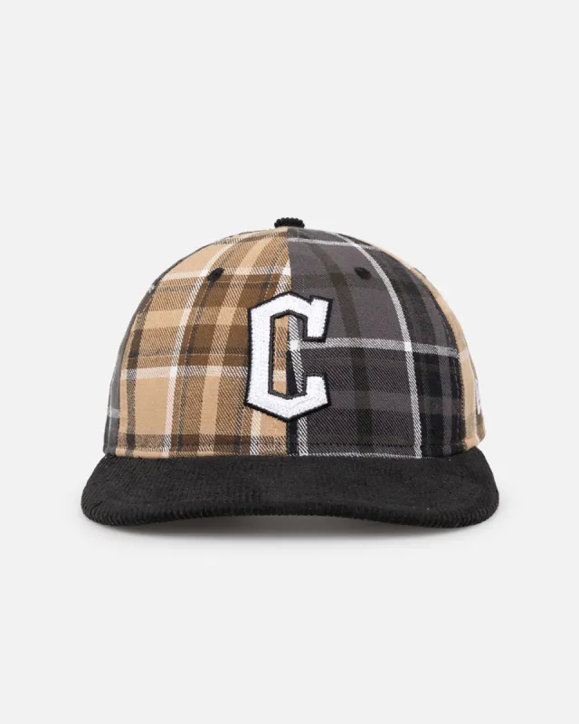 New Era Cleveland Guardians 'Multi Panel Plaid' 9FIFTY High Crown Strapback Plaid sold by Culture Kings