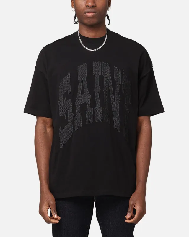 Saint Morta Outlaw Xweave Boxy T-Shirt Black sold by Culture Kings