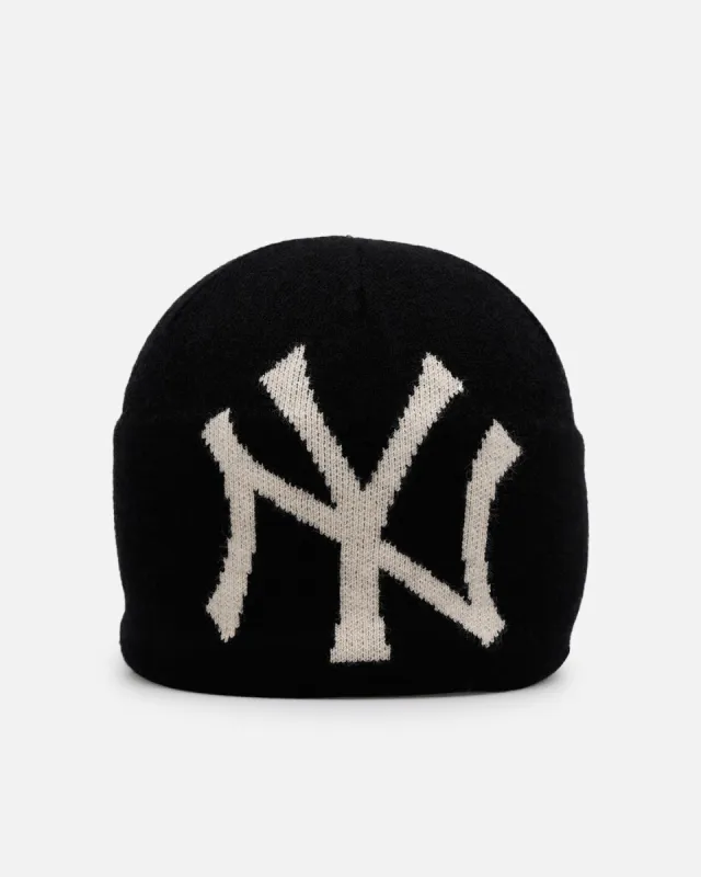 New Era New York Yankees Mega Logo Beanie Black sold by Culture Kings