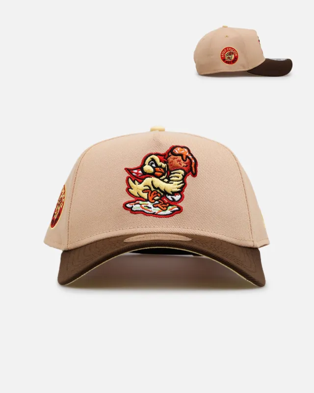 New Era Akron RubberDucks 'MILB Theme Night' 9FORTY A-Frame Snapback Tan/Brown sold by Culture Kings