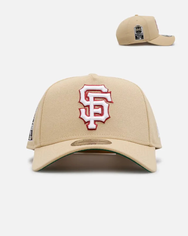 New Era San Francisco Giants 'Crossover' 9FORTY A-Frame Snapback Gold sold by Culture Kings