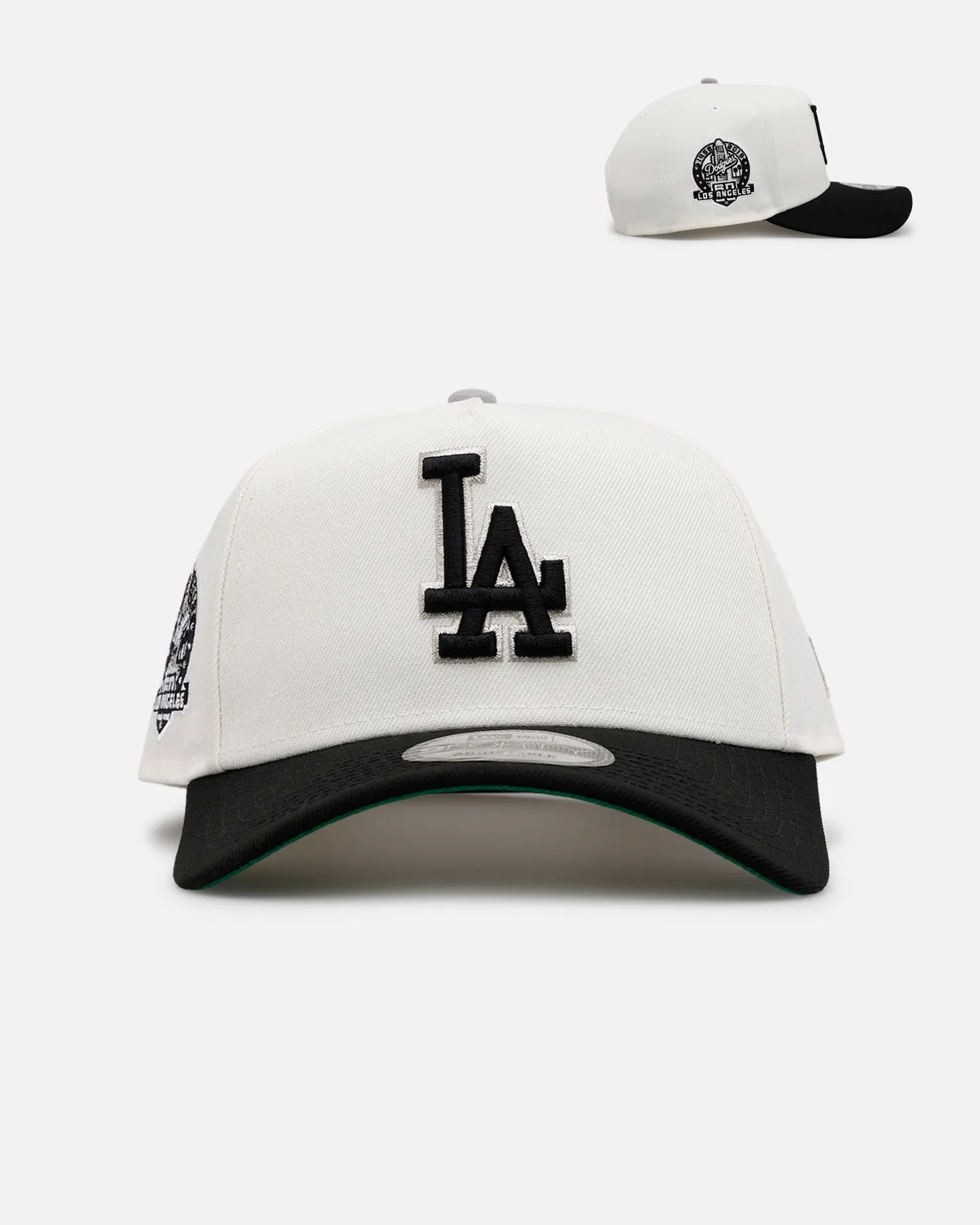 New Era Los Angeles Dodgers 'Crossover' 9FORTY A-Frame Snapback Chrome sold by Culture Kings