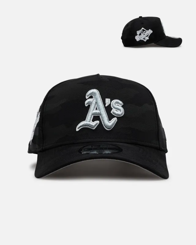 New Era Oakland Athletics 'Icy Camo' 9FORTY A-Frame Snapback Black/Camo sold by Culture Kings