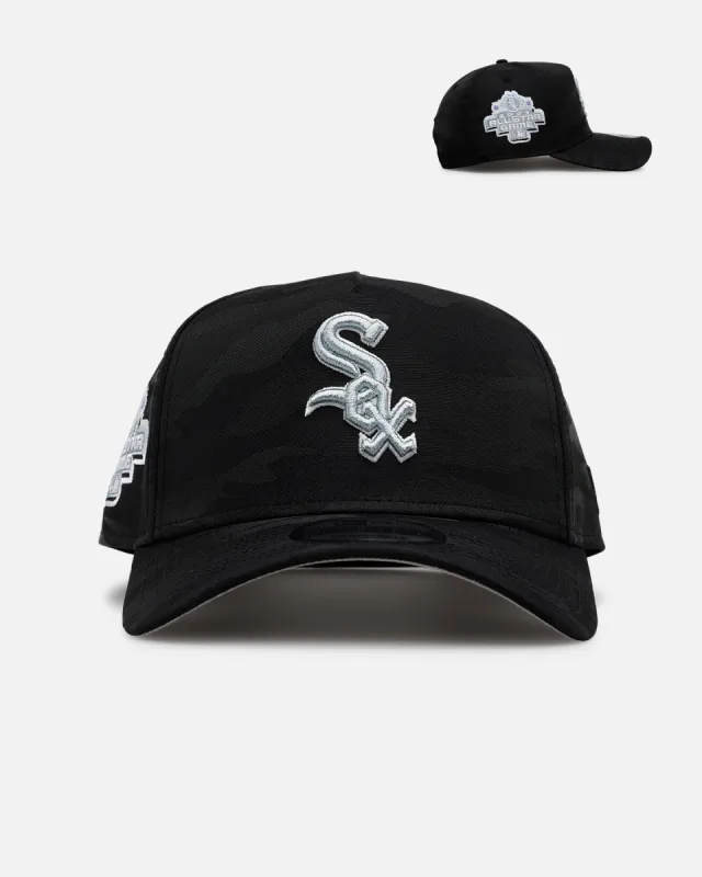 New Era Chicago White Sox 'Icy Camo' 9FORTY A-Frame Snapback Black/Camo sold by Culture Kings