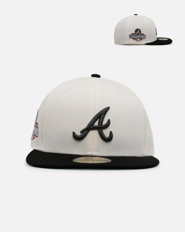 New Era Atlanta Braves 'Chrome Black Metallic' 59FIFTY Fitted Chrome/Black sold by Culture Kings