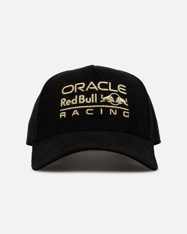 New Era Red Bull Racing 'Red Bull' 9FORTY A-Frame Corduroy Snapback Black/Gold sold by Culture Kings