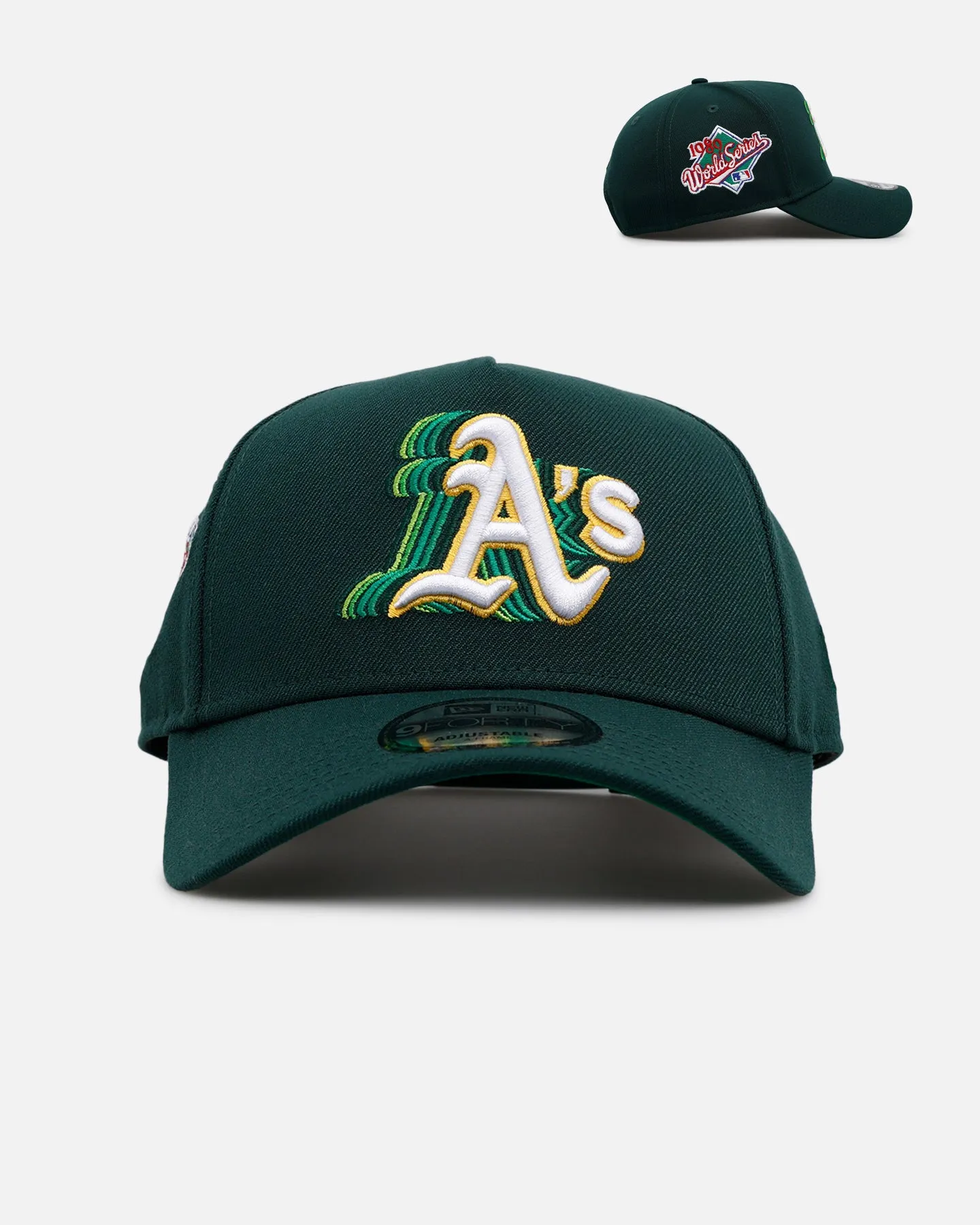 New Era Oakland Athletics 'Cascade' 9FORTY A-Frame Snapback Green sold by Culture Kings