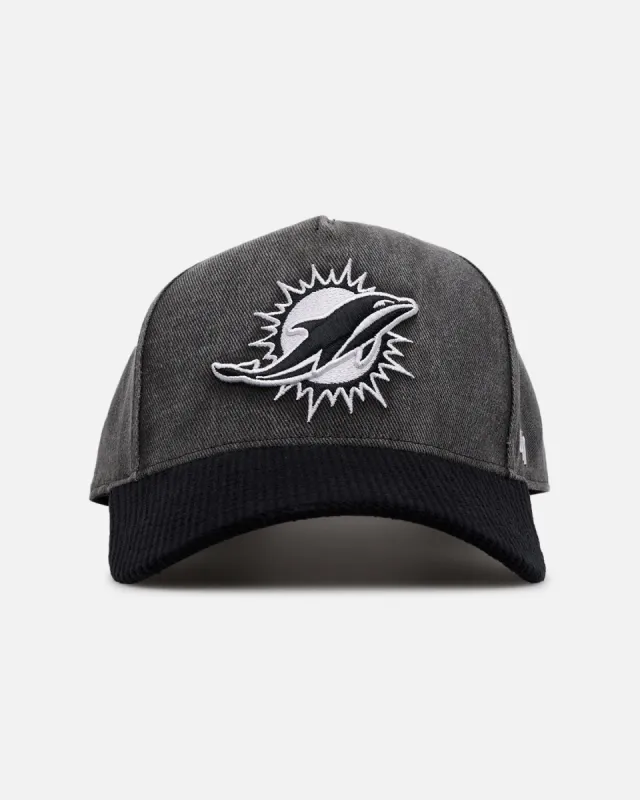 47 Brand Miami Dolphins 'Apollo Corduroy' 47 Offside DT Strapback Black sold by Culture Kings