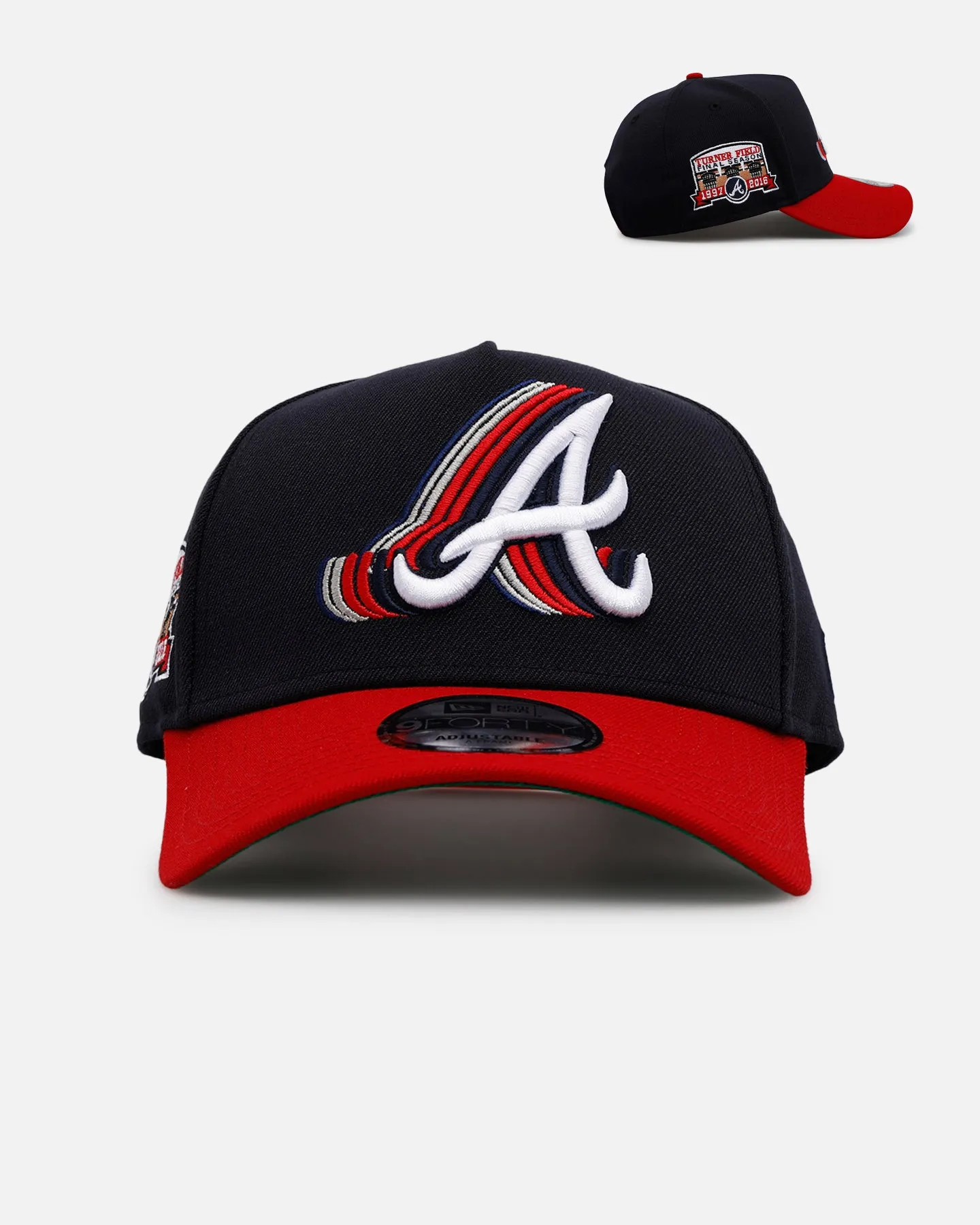 New Era Atlanta Braves 'Cascade' 9FORTY A-Frame Snapback Navy sold by Culture Kings
