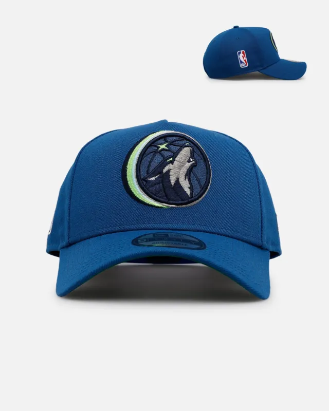 New Era Minnesota Timberwolves 'Cascade' 9FORTY A-Frame Snapback Blue sold by Culture Kings