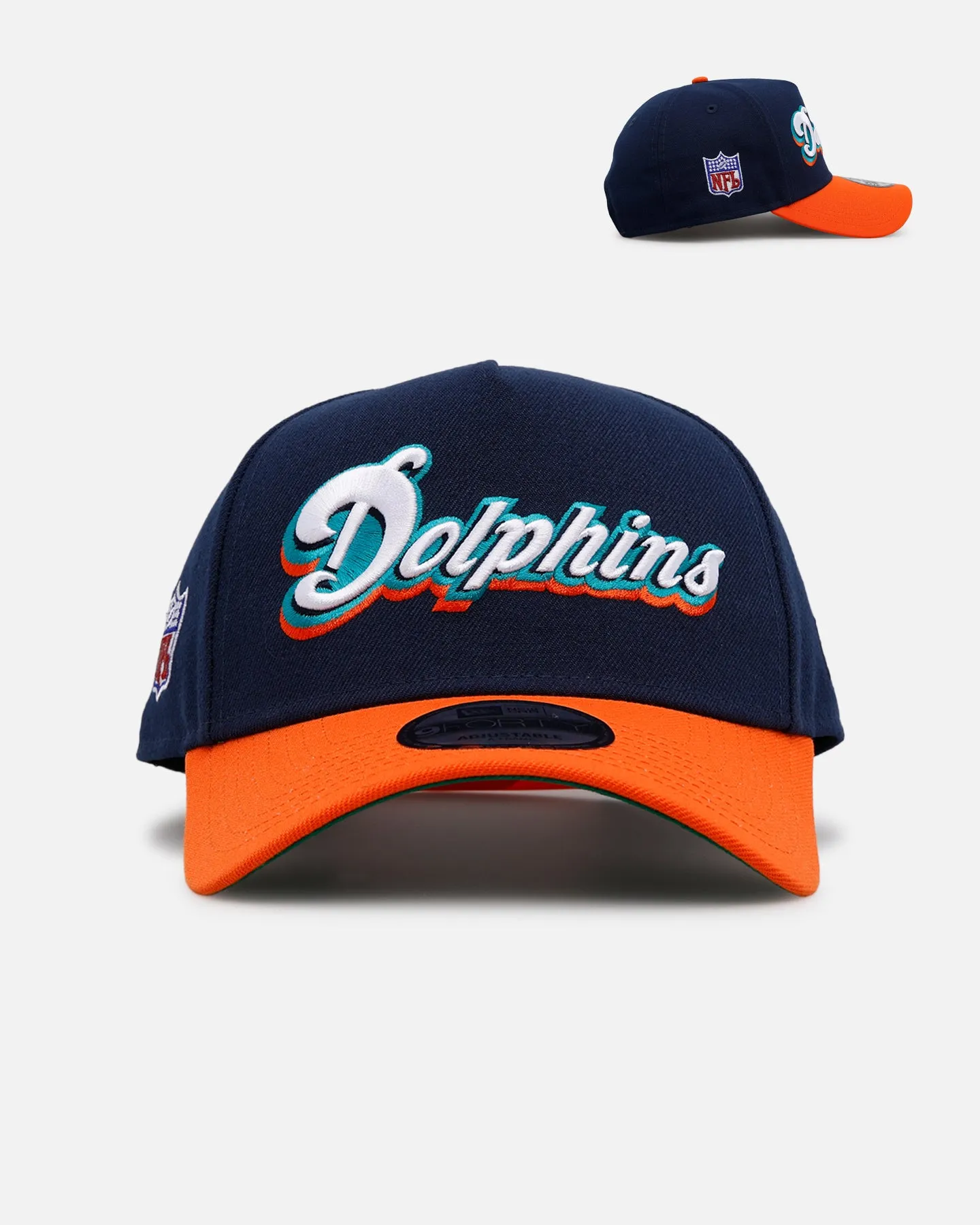 New Era Miami Dolphins 'Throwback Bowl' 9FORTY A-Frame Snapback Navy sold by Culture Kings