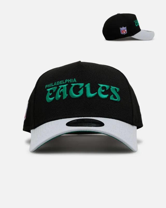 New Era Philadelphia Eagles 'Throwback Bowl' 9FORTY A-Frame Snapback Black sold by Culture Kings
