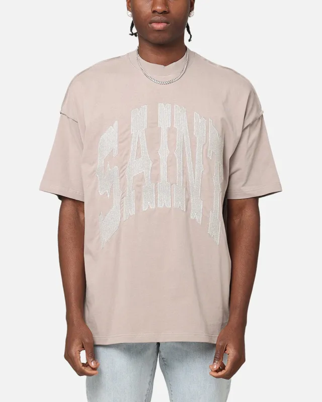 Saint Morta Outlaw Xweave Boxy T-Shirt Grey sold by Culture Kings