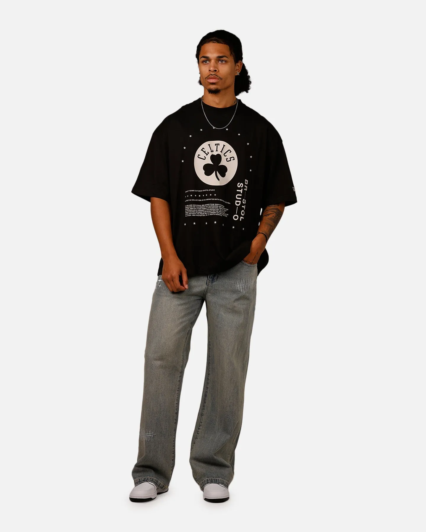 New Era X Bristol Studio Boston Celtics 'Teams Edition' T-Shirt Black sold by Culture Kings product image thumbnail 3