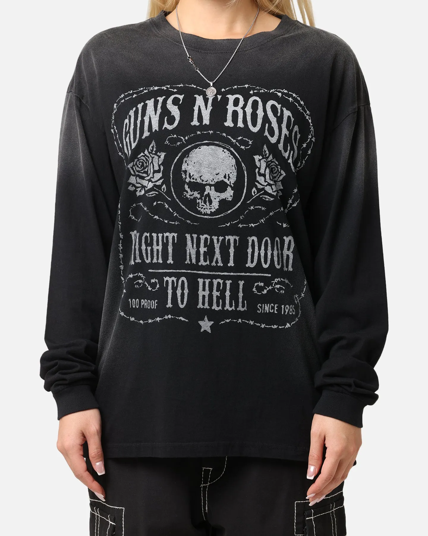 Guns N Roses Next Door To Hell Long Sleeve T-Shirt Washed Black sold by Culture Kings product image thumbnail 3