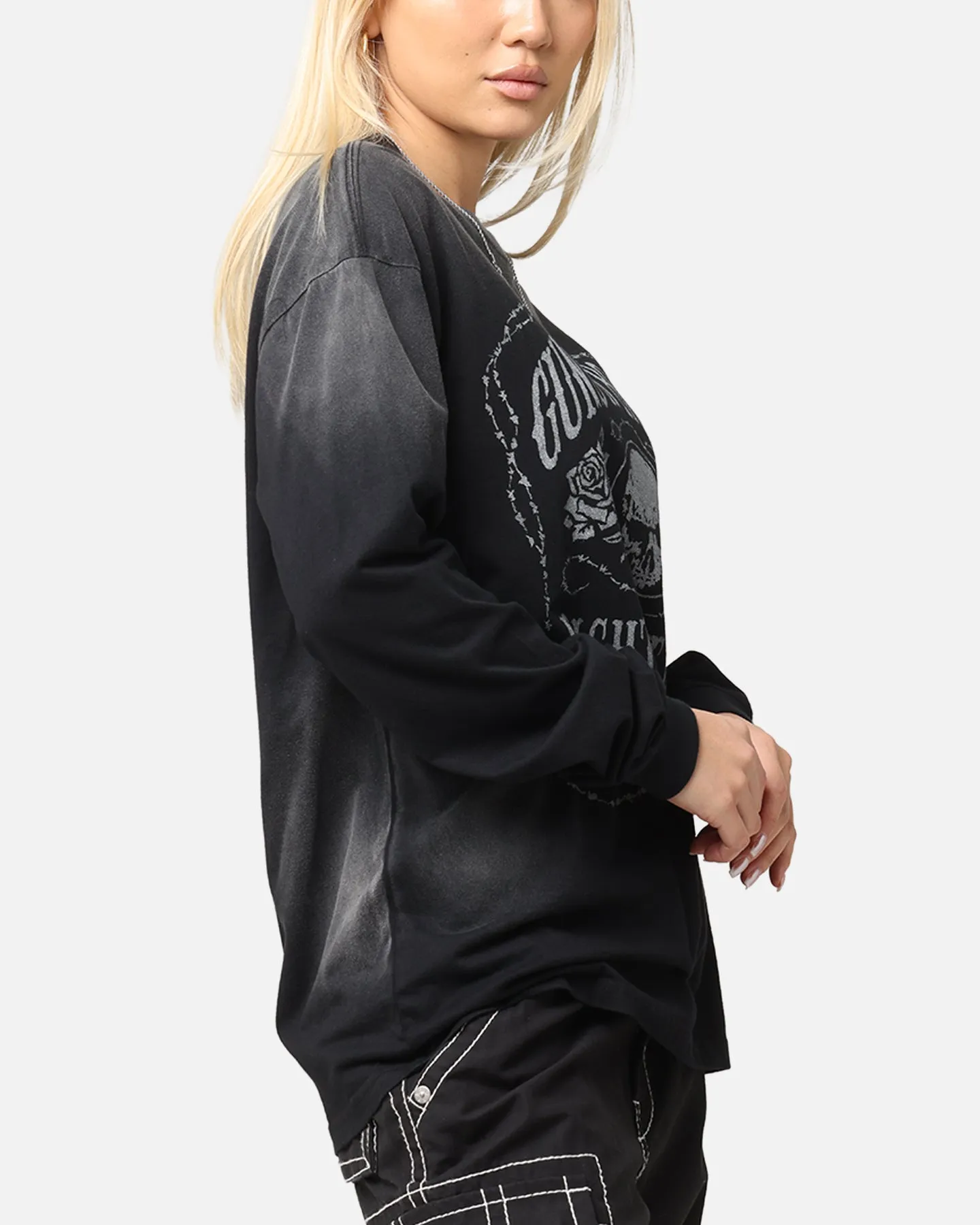Guns N Roses Next Door To Hell Long Sleeve T-Shirt Washed Black sold by Culture Kings product image thumbnail 5